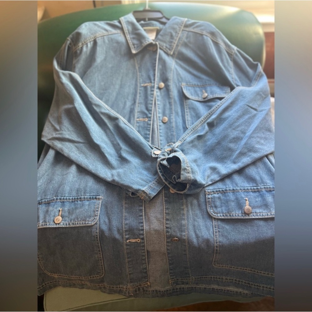 Denim Shacket - Picture 2 of 6